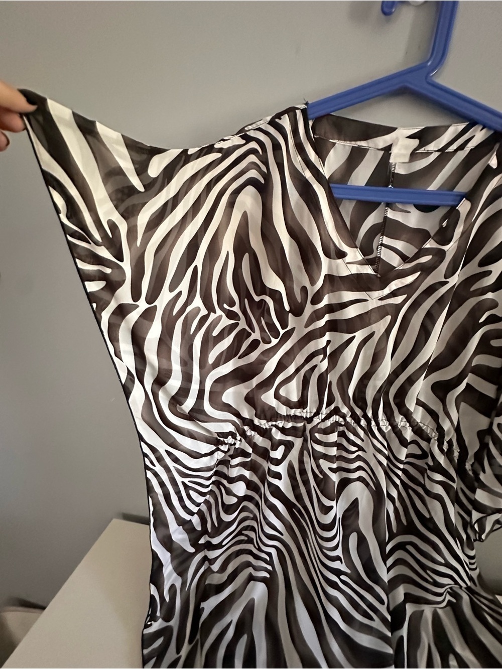 Zebra Print Swim, Bikini, Cover Up, Lightweight, XL - Picture 5 of 7